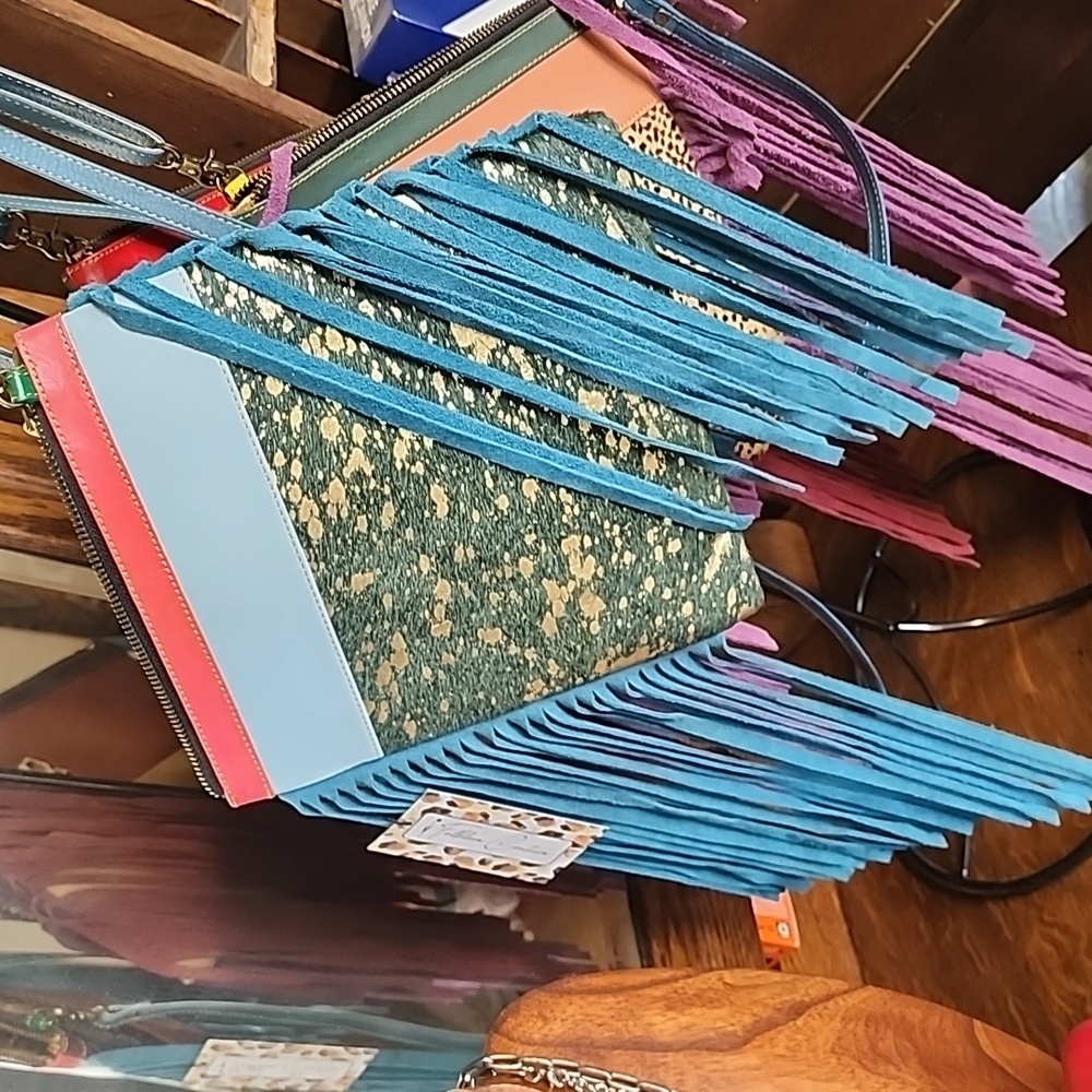 NWT Folklore Crossbody Leather/Hair on Hide purse